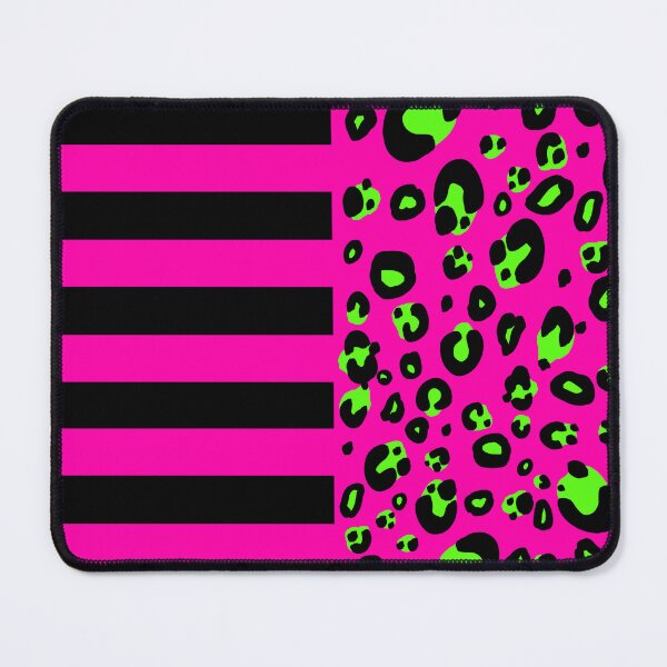 Item preview, Stripes And Leopard Print (Pink and Green Version) designed and sold by JanGrackle.