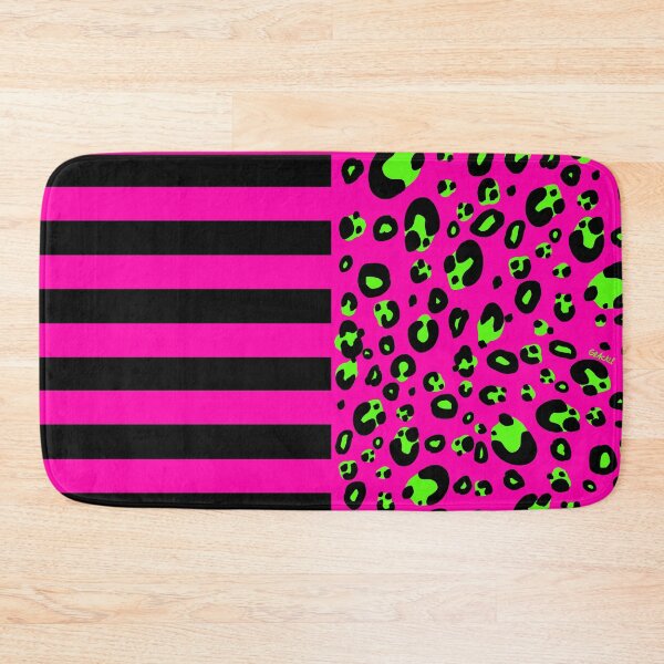 Item preview, Stripes And Leopard Print (Pink and Green Version) designed and sold by JanGrackle.