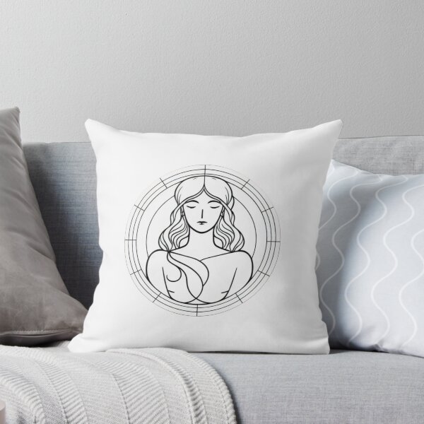 Item preview, Line Art Woman Goddess in the Window designed and sold by droogdionne.