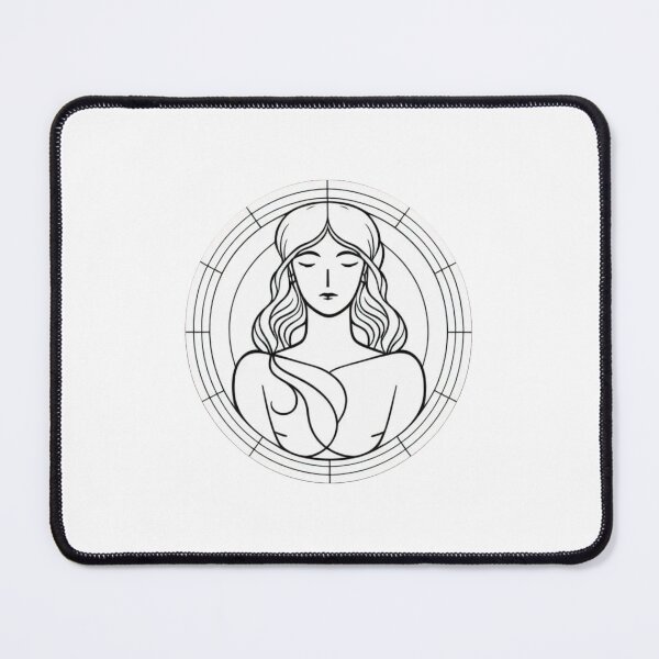 Item preview, Line Art Woman Goddess in the Window designed and sold by droogdionne.