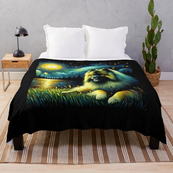 Item preview, Starry Night Keeshond Dog Van Gogh Lover designed and sold by Kimberley King Art King Art.