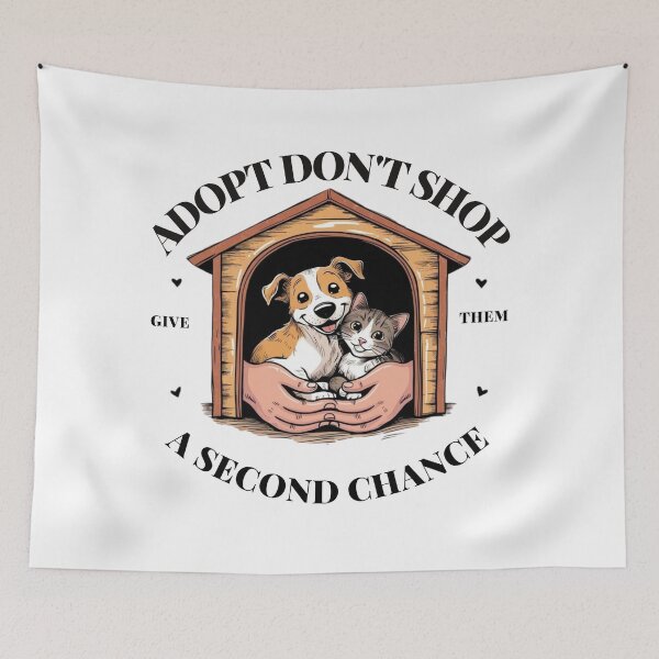 Item preview, Adopt Don’t Shop – Animal Rescue T-Shirt | Save a Pet, Give Them a Second Chance designed and sold by bannzy.