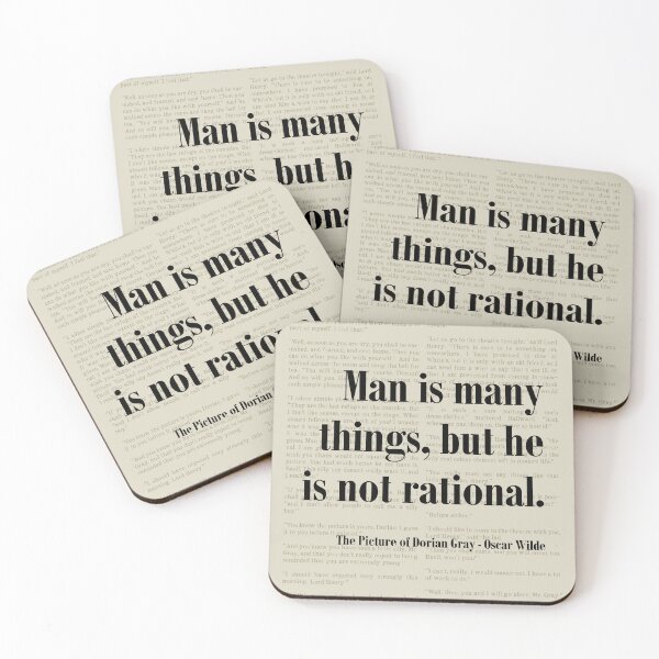 Item preview, Oscar Wilde Picture of Dorian Gray Quote designed and sold by kakarikihill.