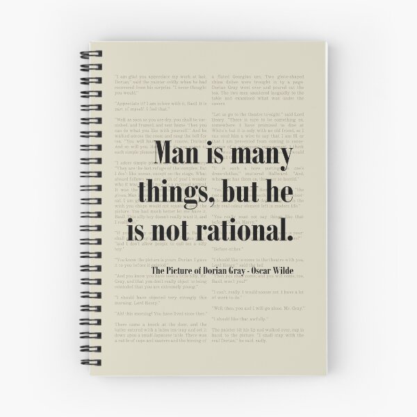 Item preview, Oscar Wilde Picture of Dorian Gray Quote designed and sold by kakarikihill.
