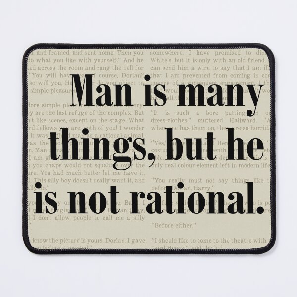 Item preview, Oscar Wilde Picture of Dorian Gray Quote designed and sold by kakarikihill.