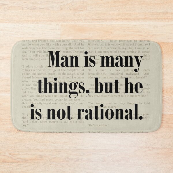 Item preview, Oscar Wilde Picture of Dorian Gray Quote designed and sold by kakarikihill.