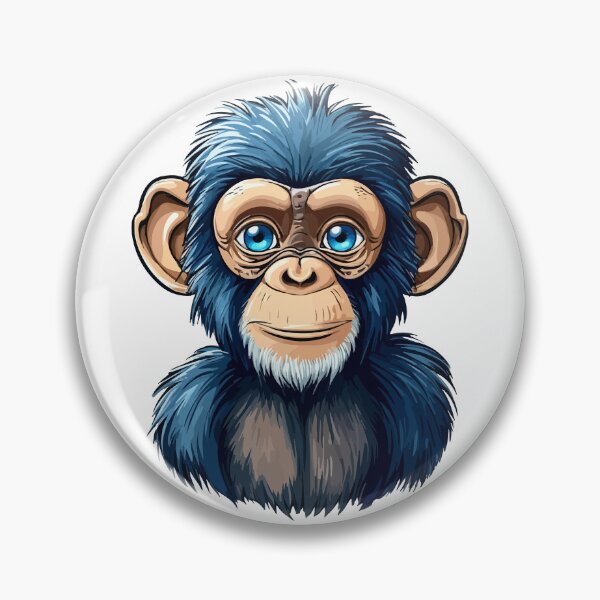 Item preview, Cute baby monkey chimpanzee designed and sold by Grypis.