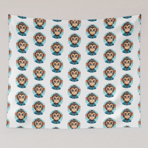 Item preview, Cute smiling baby monkey designed and sold by Grypis.