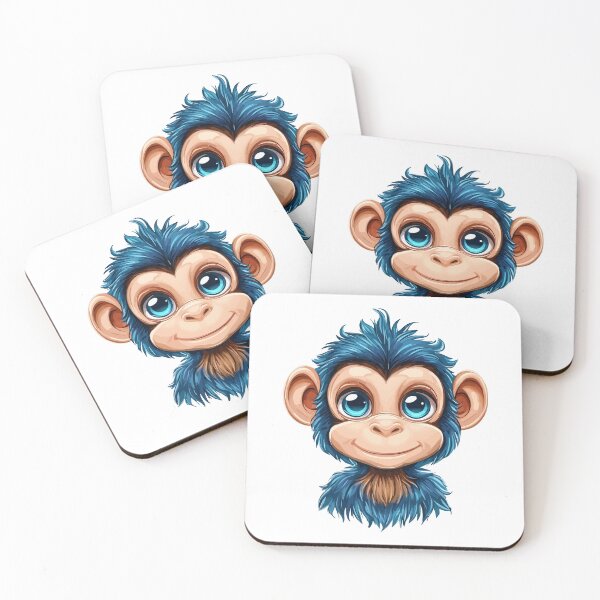Item preview, Cute smiling baby monkey designed and sold by Grypis.