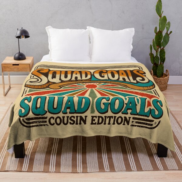Item preview, Squad Goals Cousin Edition - Retro Vintage Groovy Typography designed and sold by Gawii.