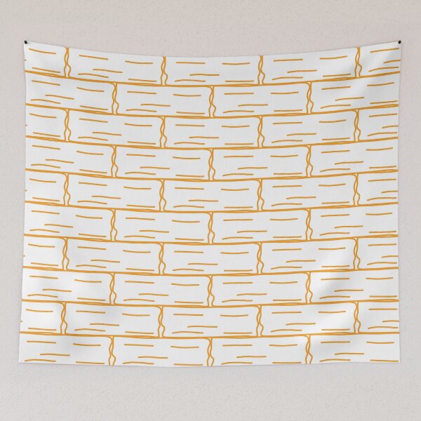 Item preview, Brickwork can be a beautiful  addition to be home  wall pattern, orange, crack, square, sand, rough, brick designed and sold by Wunnipaogtun.