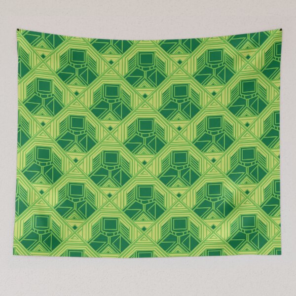 Item preview, Art Deco-Inspired Modern Pattern in Bold Green Colors - Home Decor Ideas 2025 designed and sold by Teemaniac.