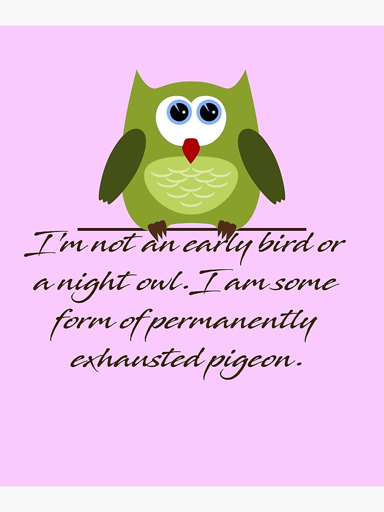 Intensive English Center - Idiom of the day: night owl You call someone a  night owl if they are always (or usually) up late. This is the opposite of  an early bird