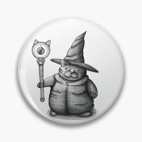 Item preview, fat cat wizard designed and sold by Inspiration Thief.