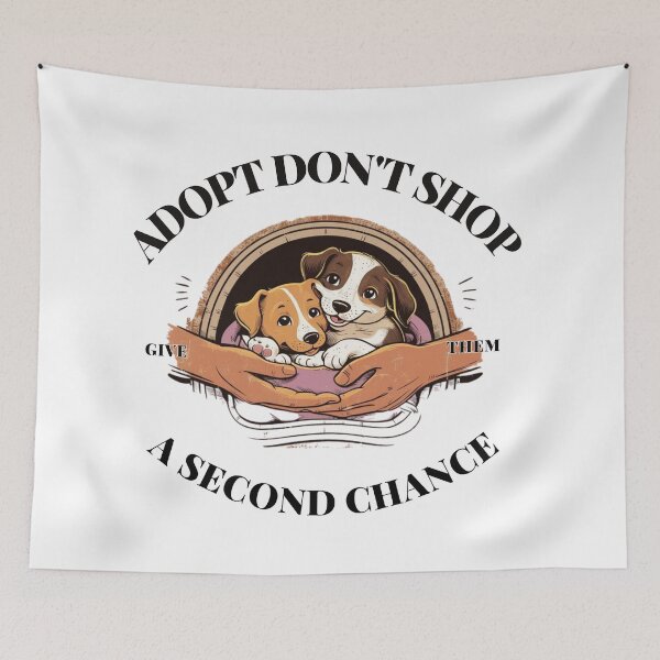 Item preview, Adopt Don’t Shop – Animal Rescue T-Shirt | Save a Pet, Give Them a Second Chance designed and sold by bannzy.