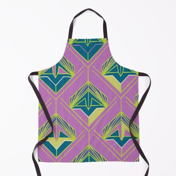 Item preview, Art Deco-Inspired Modern Pattern in Bold Pink Lime Green Colors - Home Decor Ideas 2025 designed and sold by Teemaniac.