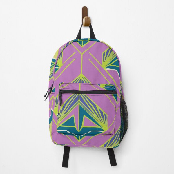 Item preview, Art Deco-Inspired Modern Pattern in Bold Pink Lime Green Colors - Home Decor Ideas 2025 designed and sold by Teemaniac.