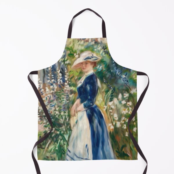Aperçu de l'œuvre Dame élégante dans un jardin français – Peinture impressionniste. Par Carraann créée et vendue par CARRAANN.