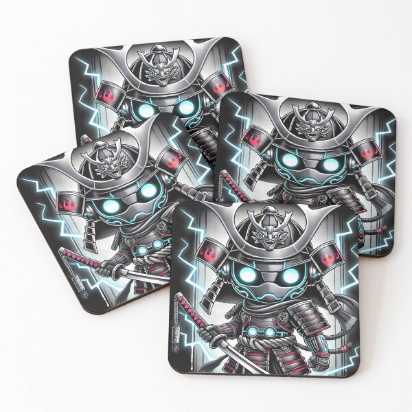 Item preview, Cyber Shogun Rockbot – The Ultimate Warrior of Power and Rebellion - Model 2 designed and sold by NeonBot_Shop.