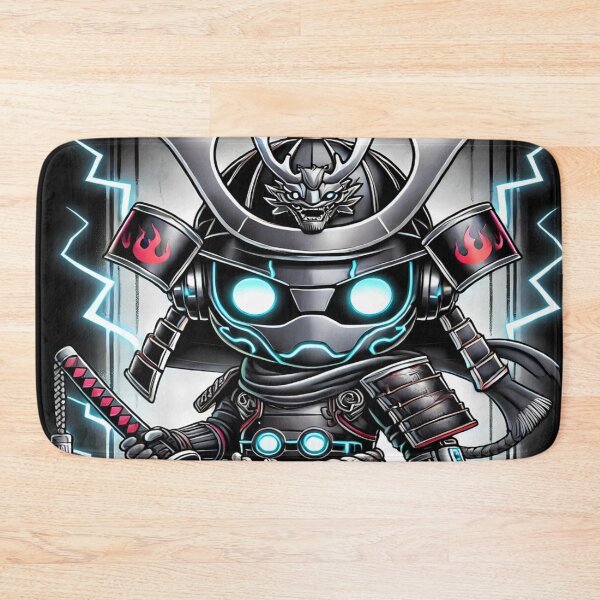 Item preview, Cyber Shogun Rockbot – The Ultimate Warrior of Power and Rebellion - Model 2 designed and sold by NeonBot_Shop.