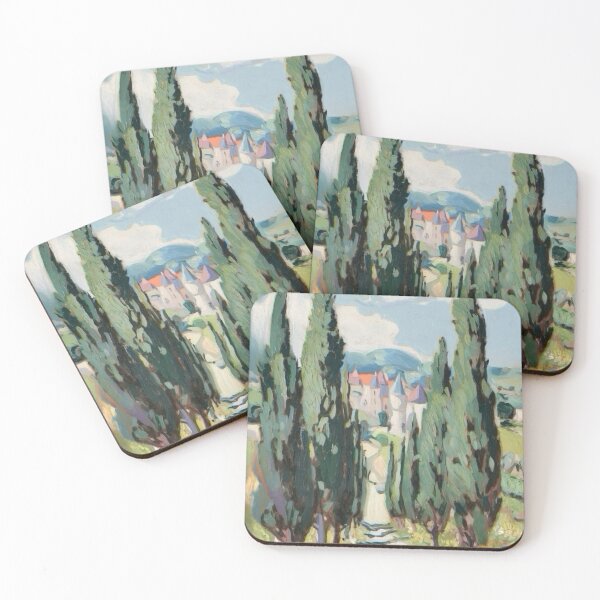 Item preview, Frebcg Château Pathway in Provence –Impressionist Art By Carraann  designed and sold by CARRAANN.