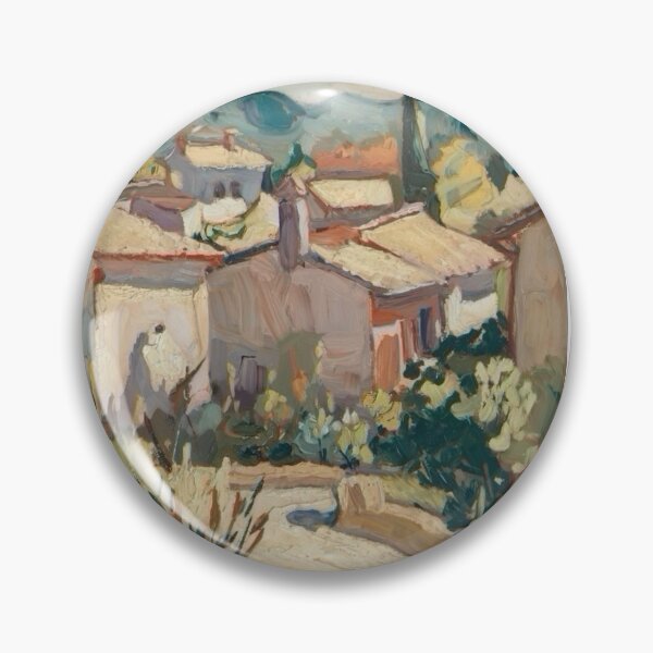 Aperçu de l'œuvre Charmant village français dans un paysage provençal. Art impressionniste français par Carraann. créée et vendue par CARRAANN.