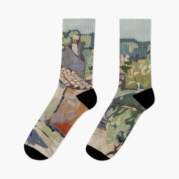 Item preview, French Village Rooftops: Countryside Impressionist Art By Carraann.  designed and sold by CARRAANN.