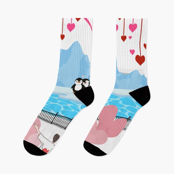 Item preview, Valentine in the zoo with penguin designed and sold by ArsyCreation.