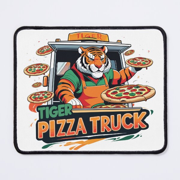 Item preview, Tiger Pizza Truck designed and sold by ClassicInkPress.