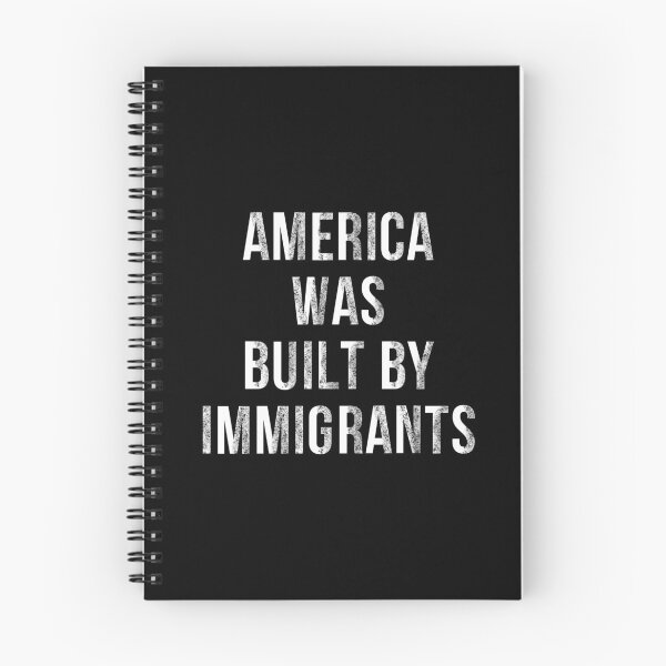 Item preview, "AMERICA WAS BUILT BY IMMIGRANTS / IMMIGRANTS MAKE AMERICA GREAT / SUPPORT IMMIGRANTS – Made by Immigrants, Celebrate Diversity, Equality, and America’s Immigrant Heritage" designed and sold by artworkathome.