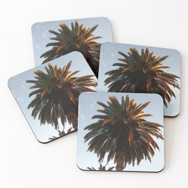Item preview, Date Palms with Dates and Sunlight Glinting on the Palm Fronds designed and sold by JoyousArt4u.