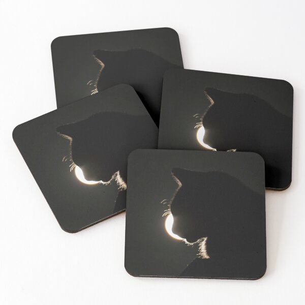 Item preview, Cat Moon - Cat silhouetted by a Blue Super Moon designed and sold by Blue Pacific Fury.