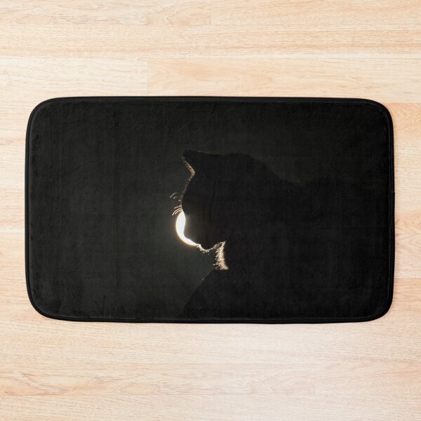 Item preview, Cat Moon - Cat silhouetted by a Blue Super Moon designed and sold by Blue Pacific Fury.