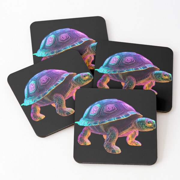 Item preview, Electric Turtle - Neon Cyber Turtle with Futuristic Glow designed and sold by Traloch O'Laoi.