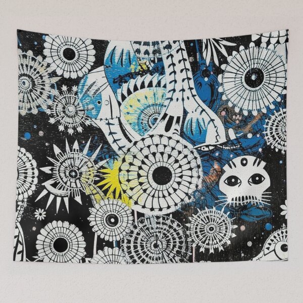 Item preview, oil on canvas style painting of an abstract indian painting designed and sold by optimusprime39.