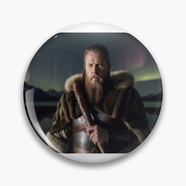 Item preview, Viking Spirit in the Glow of the Northern Lights designed and sold by highplacidity.
