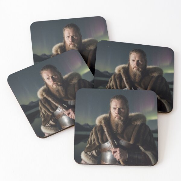 Item preview, Viking Spirit in the Glow of the Northern Lights designed and sold by highplacidity.