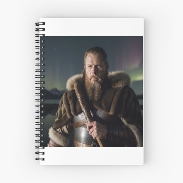 Item preview, Viking Spirit in the Glow of the Northern Lights designed and sold by highplacidity.