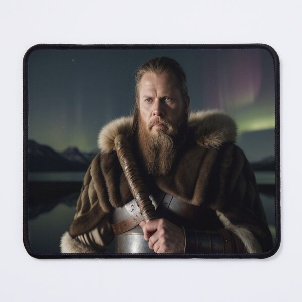 Item preview, Viking Spirit in the Glow of the Northern Lights designed and sold by highplacidity.