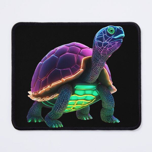 Item preview, Electric Turtle v2 - Neon Cyber Turtle with Futuristic Glow designed and sold by Traloch O'Laoi.