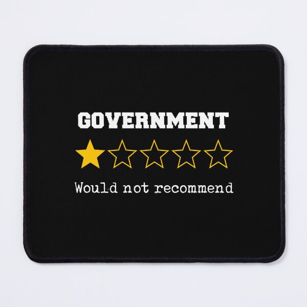 Item preview, Government One-Star Review Not Recommend Political Funny Democracy designed and sold by w1ckerman.