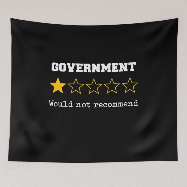 Item preview, Government One-Star Review Not Recommend Political Funny Democracy designed and sold by w1ckerman.