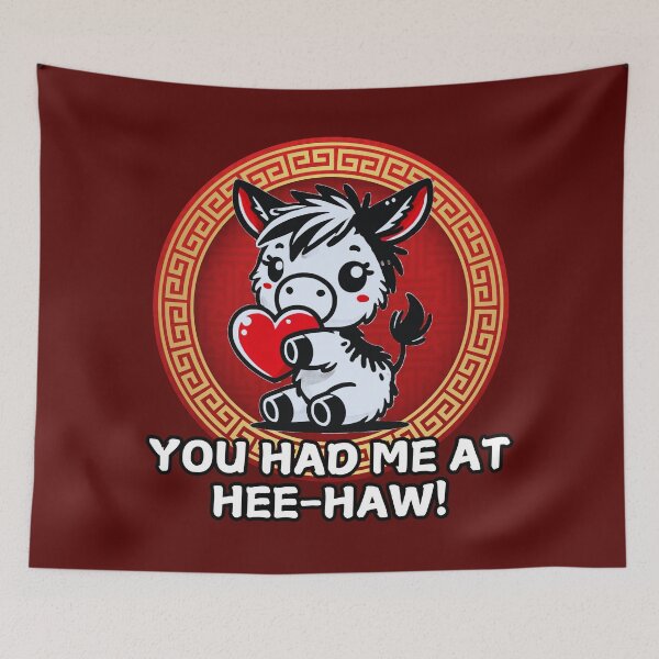 Item preview, Valentine Kawaii Donkey Lover Hee Haw Frit-Tees designed and sold by Shean Fritts.