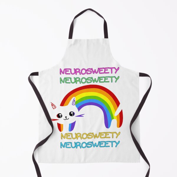 Item preview, Rainbow Neurodivergent Affirming Cat - Unique Neurosweety Art designed and sold by TheNeuroVerse.