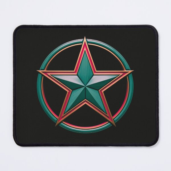Item preview, Green Pentacle Circle Star Design designed and sold by FroggyFly Designs.