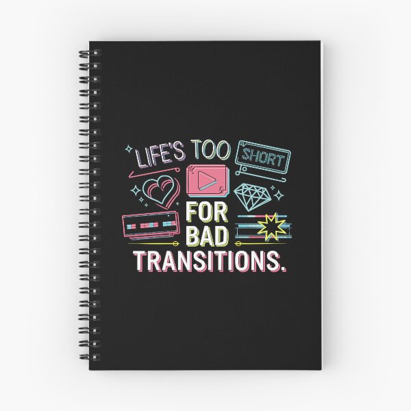Item preview, BAD TRANSITIONS - Funny Video Editor Gift designed and sold by skiprender.