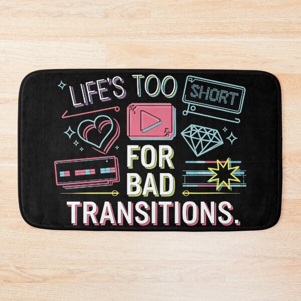 Item preview, BAD TRANSITIONS - Funny Video Editor Gift designed and sold by skiprender.