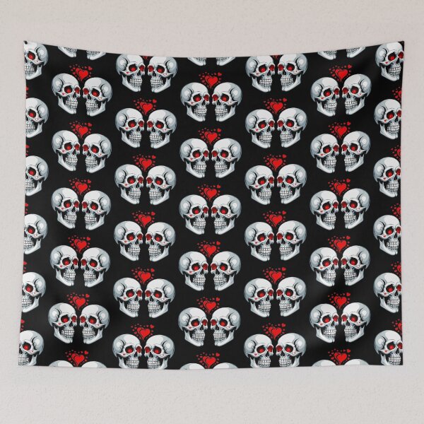 Item preview, Skulls in Love designed and sold by Catherine Harrison.