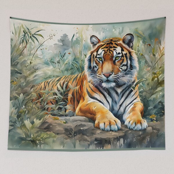 Item preview, Continental Tiger (Panthera tigris tigris) - Watercolour World Wildlife designed and sold by Country-Artist.