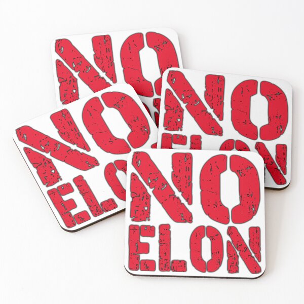Item preview, NO ELON!  anti elon, no elon musk, no musk, Anti-Elon Musk Bumper Decal For elon musk haters! red designed and sold by ramwebroom.